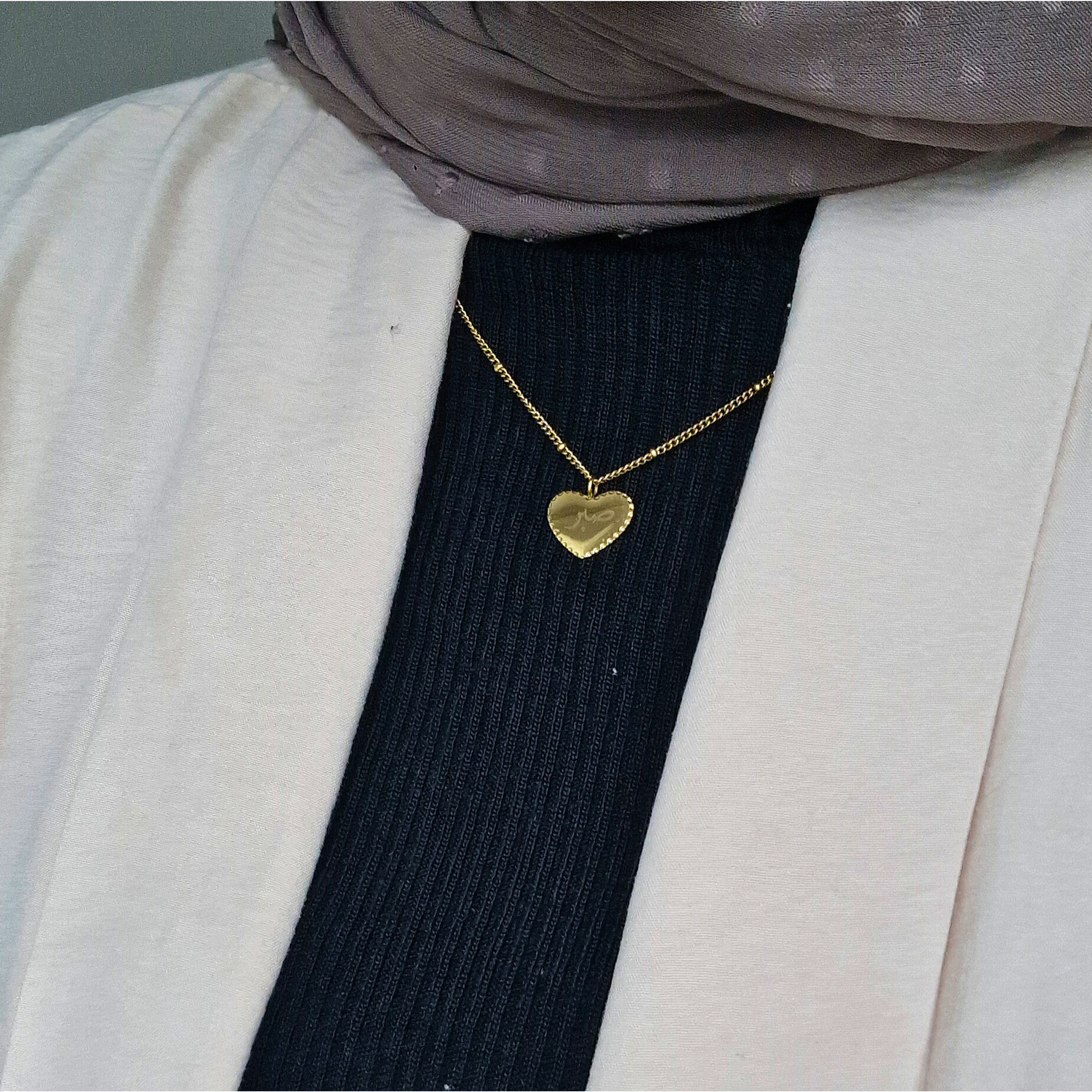 Herz Halskette mit Gravur - HILALING