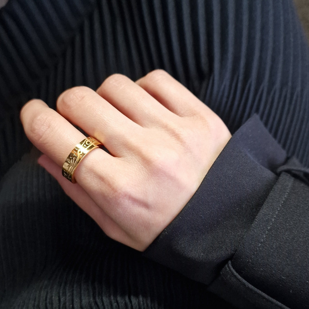 „Alhamdulillah“ Ring – Erinnerung an Dankbarkeit | In Gold & Silber erhältlich