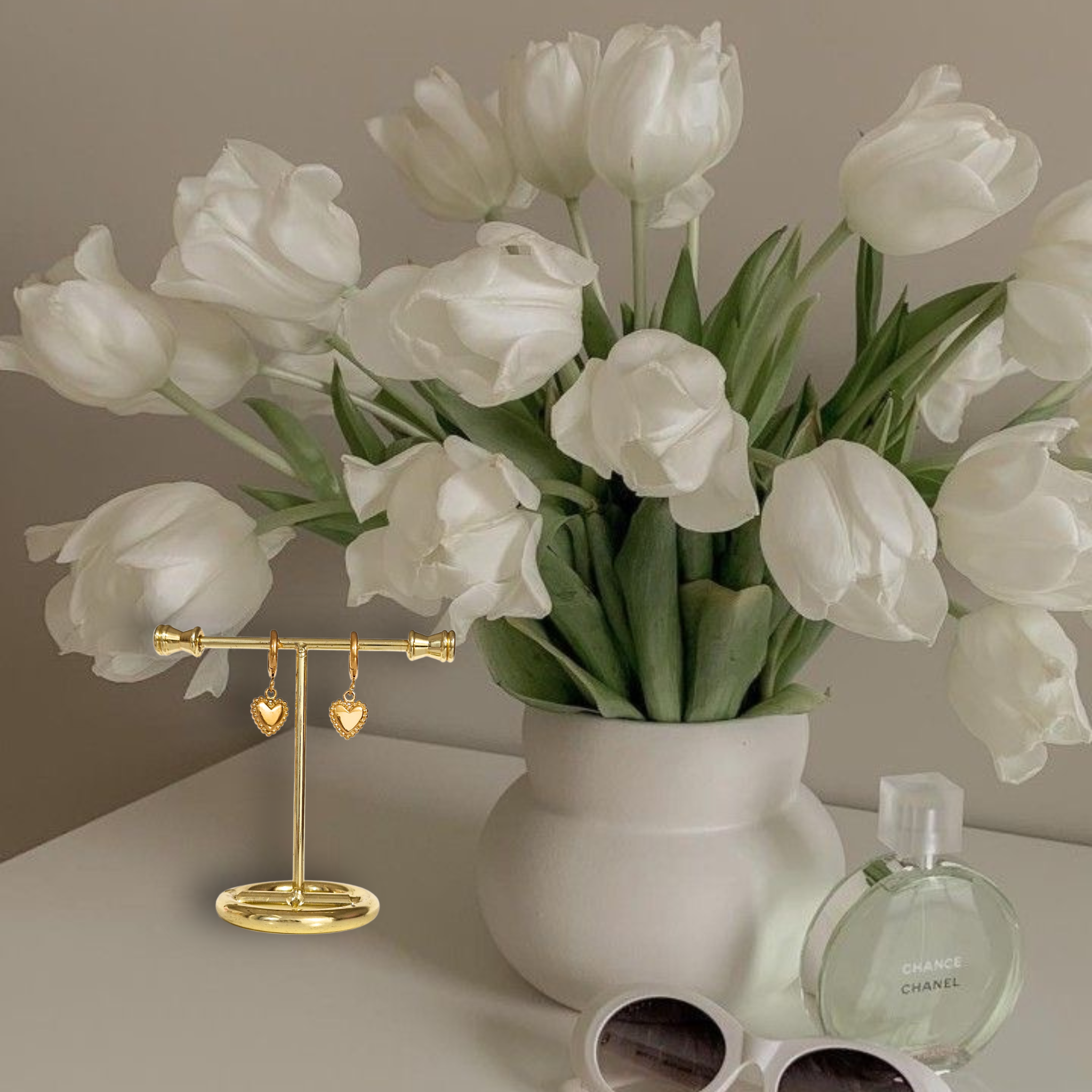 Herz Ohrringe (mit Gravur) - HILALING