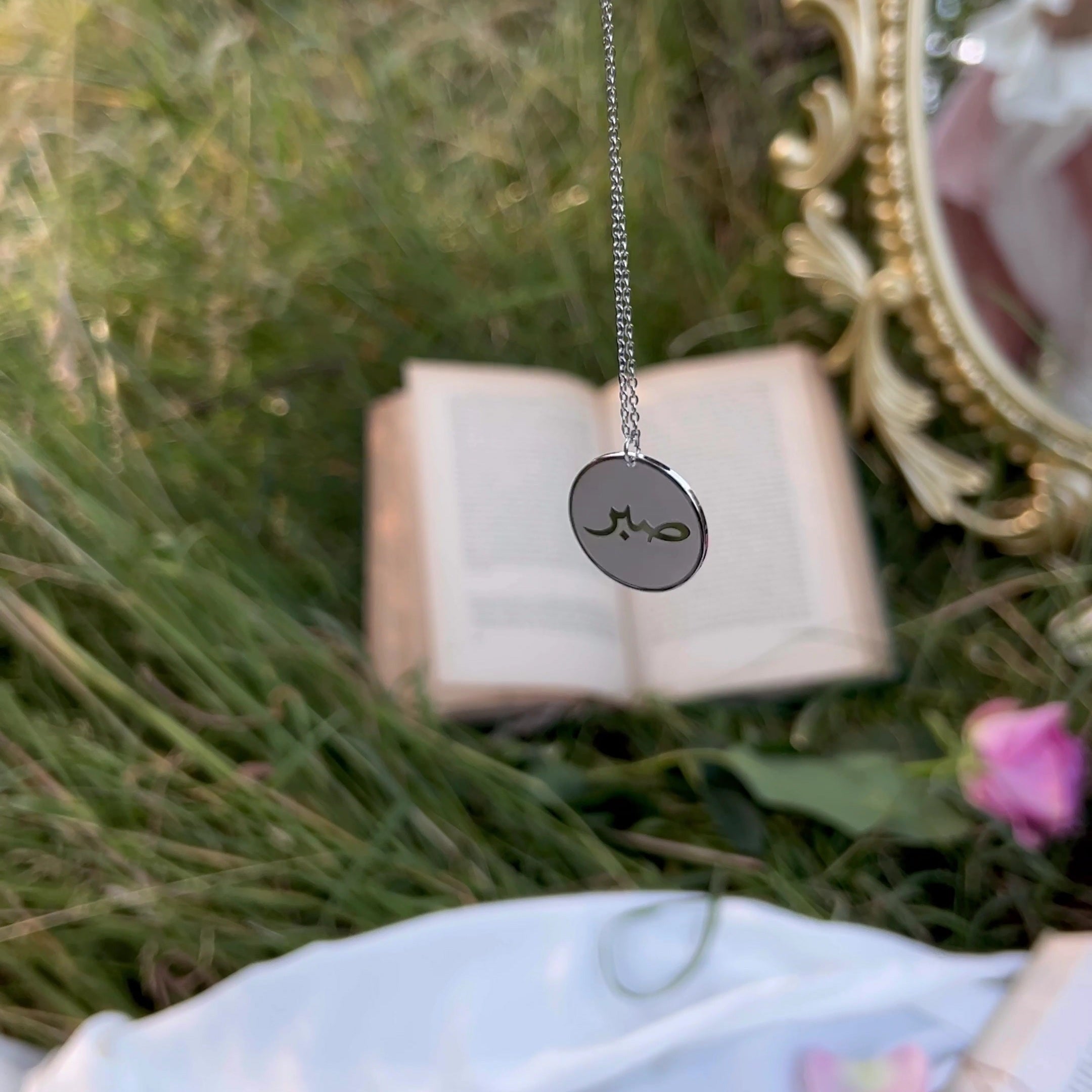 sabr Halskette silber rund