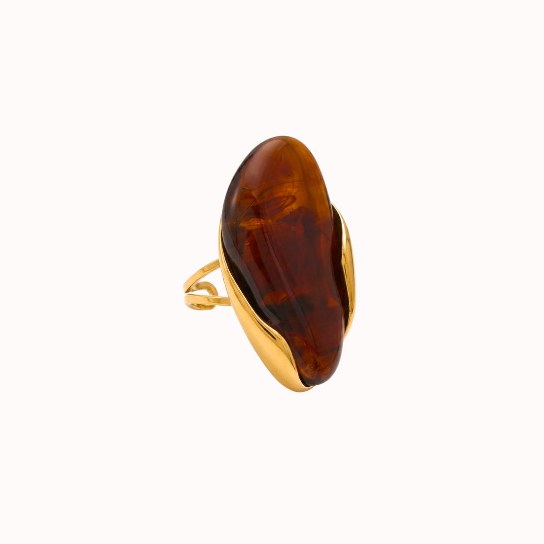 Amber Dune Statement Ring