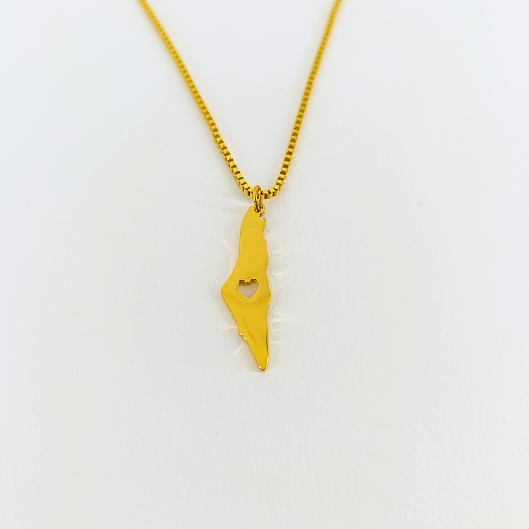 Palästina Herz Halskette