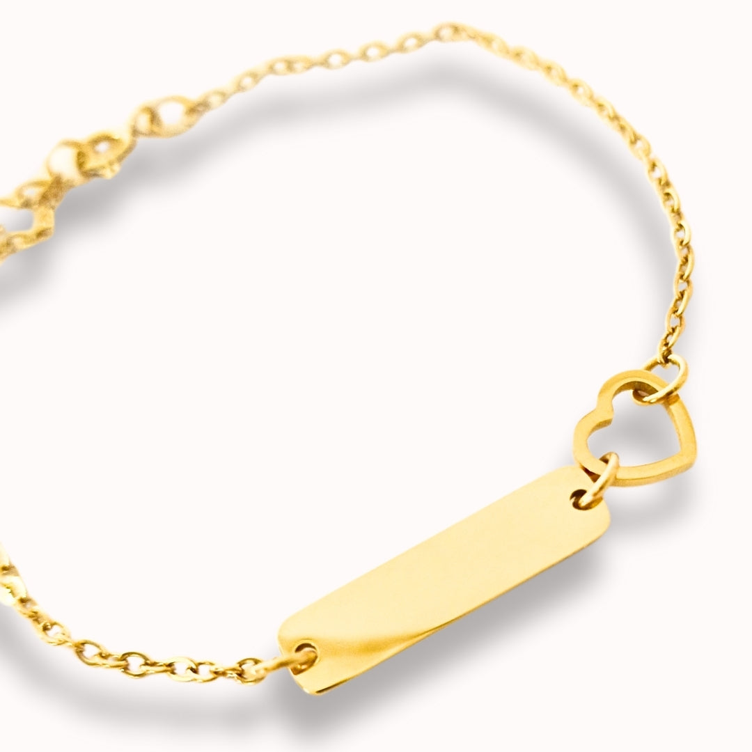 Personalisierbares Armband mit Herz-Detail