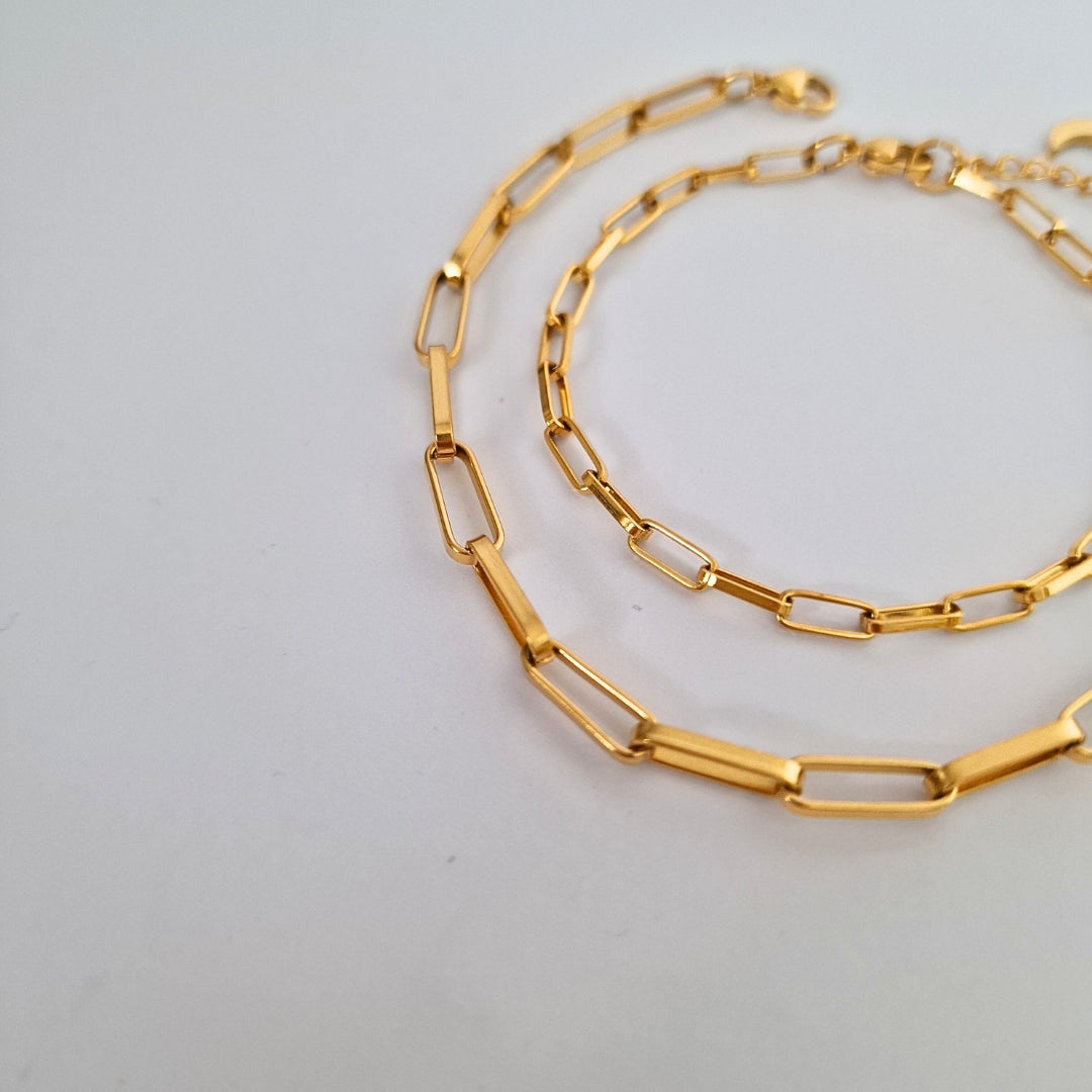 Paperclip Armband (für Anhänger)