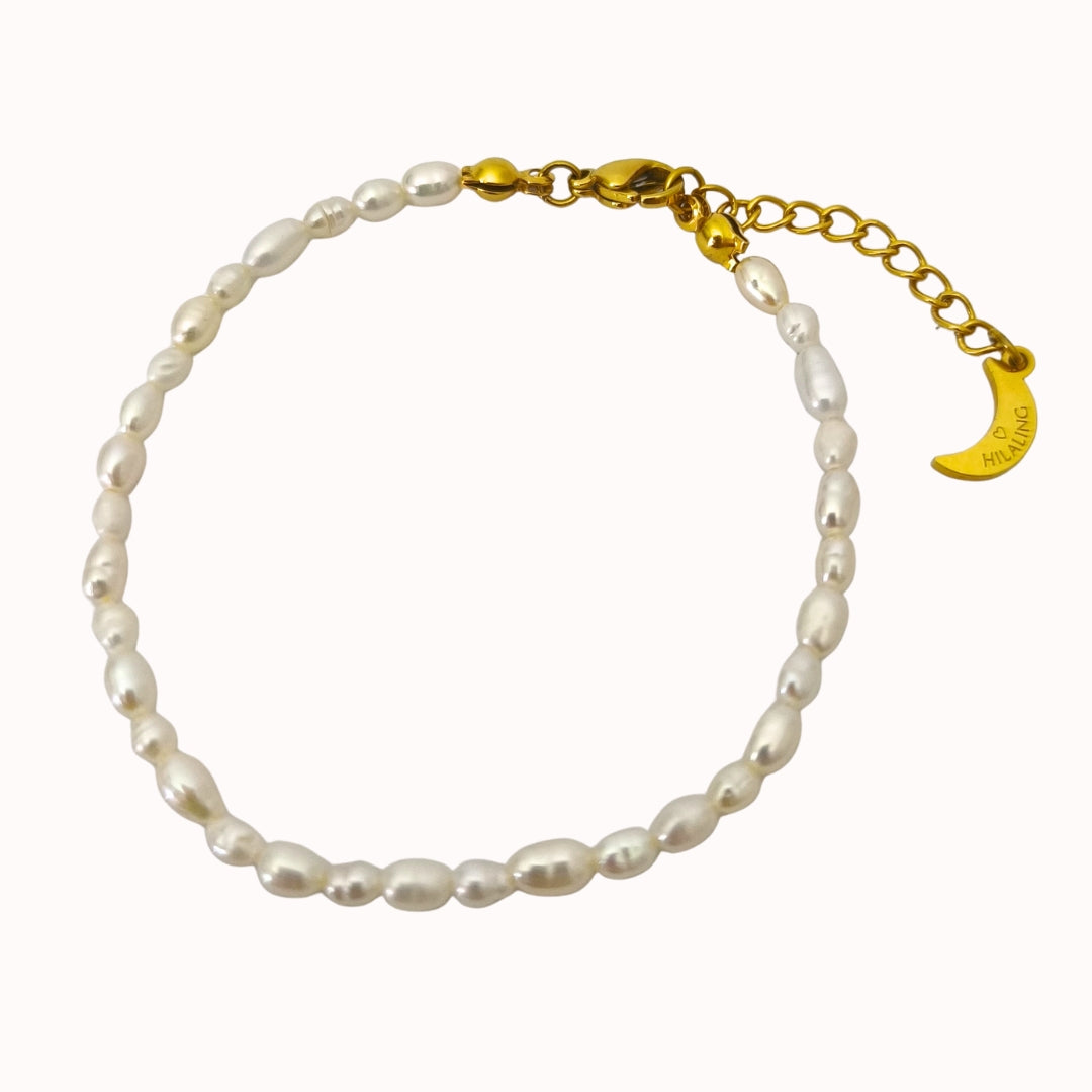 Tasbih Armband mit 33 Süßwasserperlen – Elegantes Dhikr Armband
