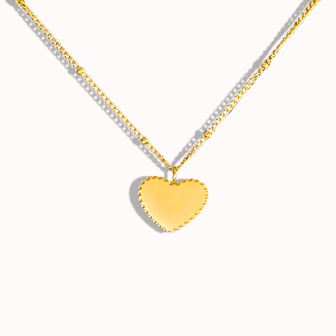 Herz Halskette mit gratis Gravur