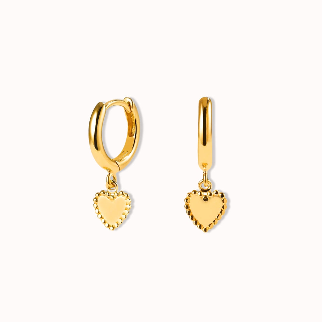 Herz Ohrringe (optional mit gratis Gravur)