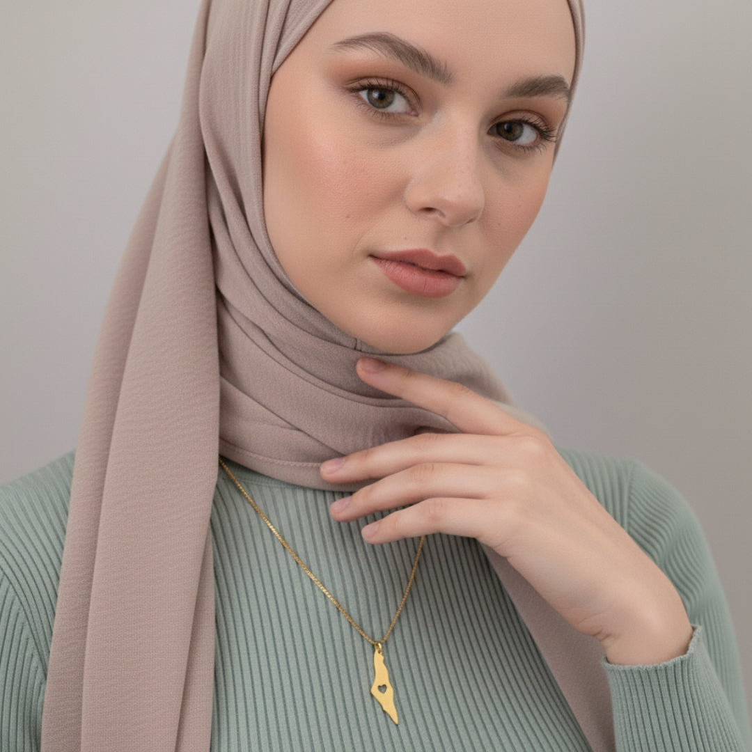 Palästina Herz Halskette