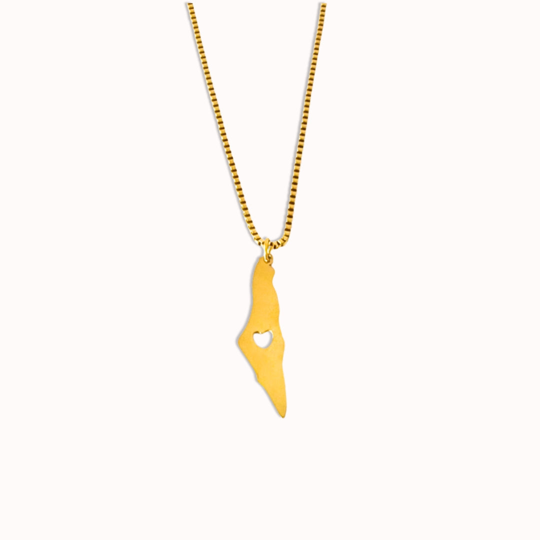 Palästina Herz Halskette