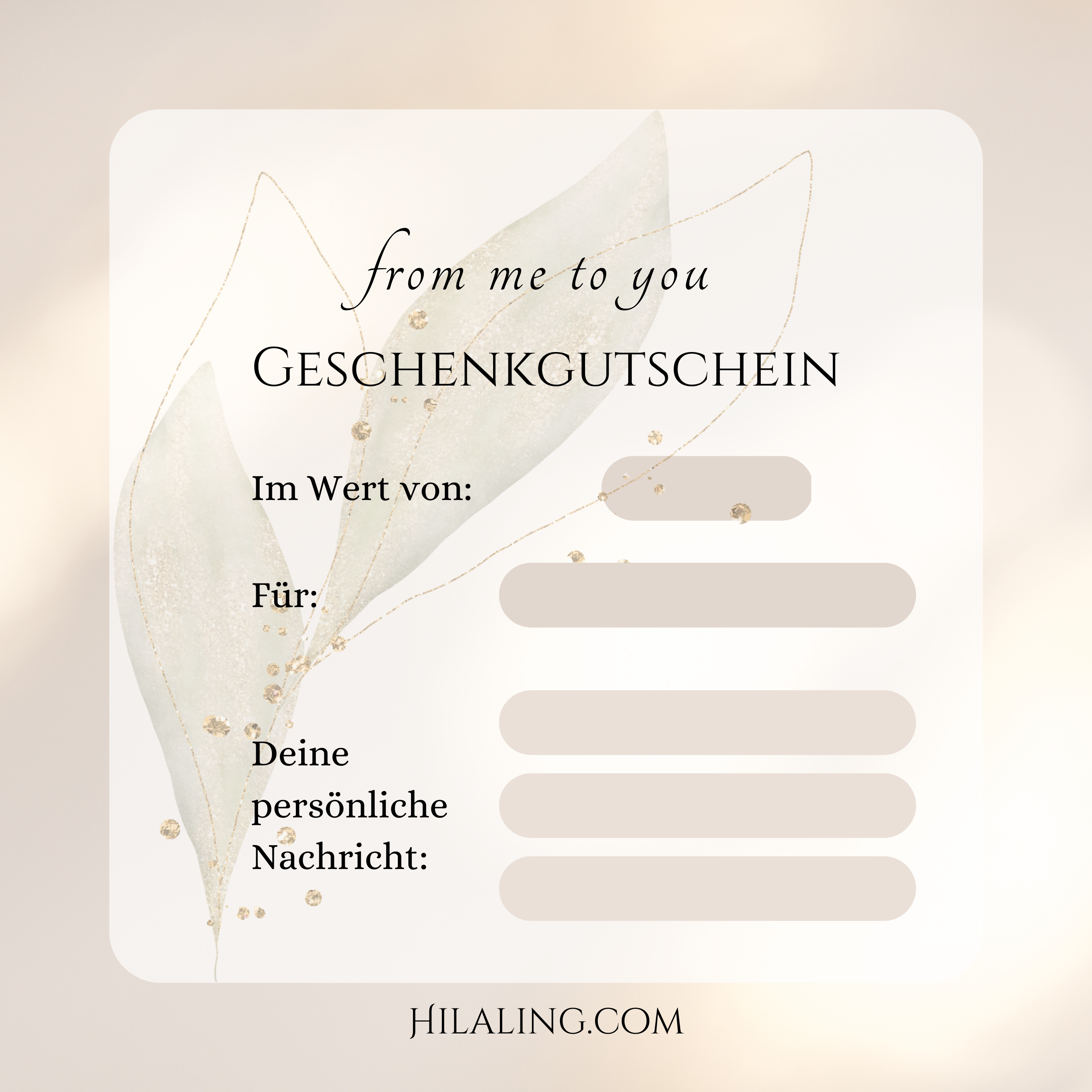 Verschenke Freude - HILALING